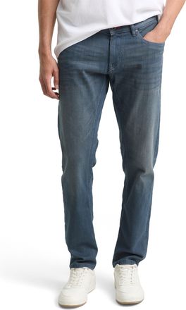 Tom Tailor Tapered-fit-Jeans TOM TAILOR, Herren, Gr. 29, L&auml;nge 30, schwarz stone blau grau denim, Denim/Jeans, Obermaterial: 85% Baumwolle, 13% Polyester, 2% Ela