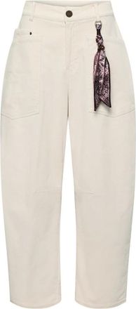 LeComte Pantaloni cropped - - Trousers - Donna - Beige - L