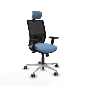 Piqueras y Crespo Silla Piqueras Y Crespo Yunquera Negro Reposabrazos Ajustables Soporte Lumbar
