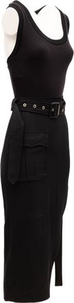 Alexander McQueen Acetate and Silk Dress - Black