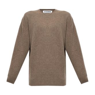 Jil Sander Jersey de cuello redondo de lana - Knitwear - Hombre - Marr&oacute;n - XL