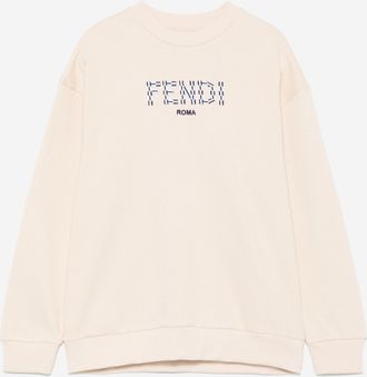 Fendi Boys Logo Sweatshirt in Beige - Size 8Y
