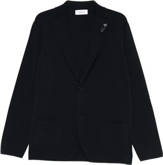 Lardini Flower-detail Pocketed Cardigan