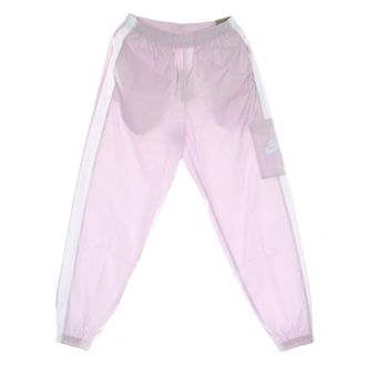 Nike Broeken, Dames, Roze, L, Polyester, Regal Pink/Wit Geweven Trainingsbroek