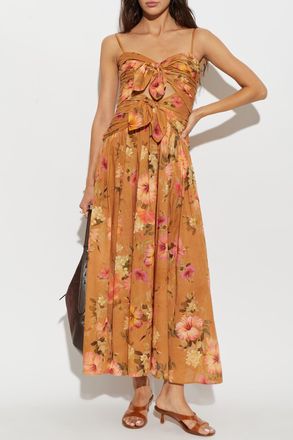 Zimmermann Off-shoulder Dress, Womens, Brown
