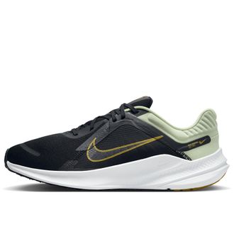 Nike Nike Mens Quest 5 Running Shoes, Olive Aura Bronzine Black White, 9.5 UK