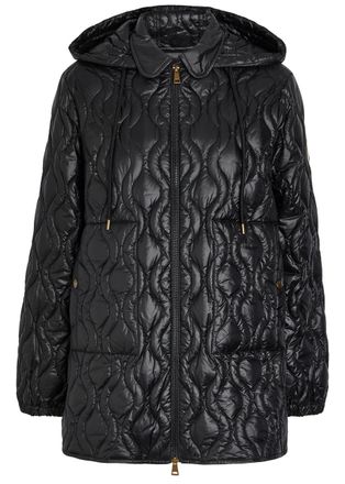 Moncler Balette Hooded Quilted Jacket - Black - 4 (UK 16 / XL)