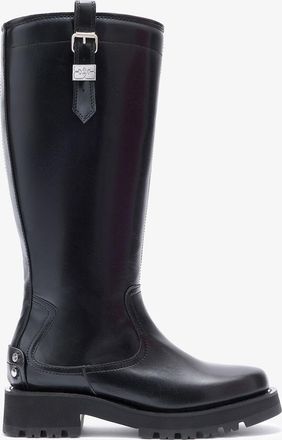 Ganni Black High Boots in Oleatex - Size 35 Oleatex&acirc;&cent;