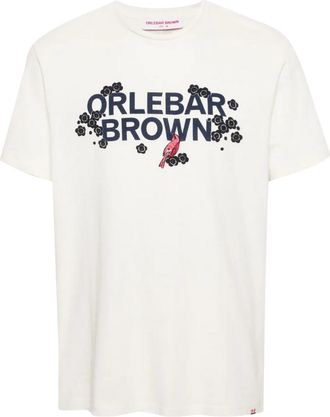 Orlebar Brown Ob Classic Tee Plum Blossom-279058-White Sand/night Iris