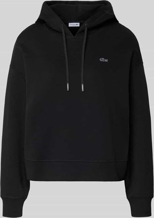 Lacoste Sport Oversized Hoodie aus Baumwoll-Mix in Black, Gr&ouml;&szlig;e 34