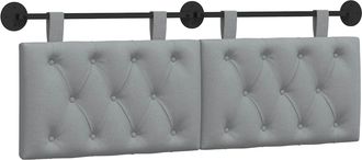 vidaXL Cabecero Colgante Gris Claro Tela Vidaxl