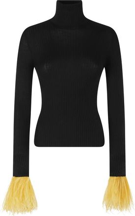La DoubleJ High Kick Top - female - La DoubleJ - Cashmere Knitwear - Black - S - Knitwear