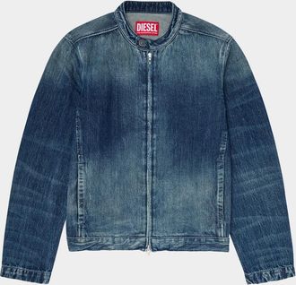 Diesel Men & apos;s D-Glory Band-Collar Denim Jacket