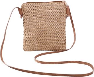 Generic Womens Cross-Body Bags Cross Body Bag Women for Work, Office Korean Bohemian Style Crossbody Bag with Fringe & Woven Design, Lightweight Fashion Shoul
