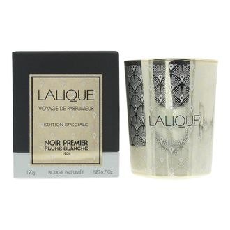 Lalique Noir Premier Plume Blanche Candle 190g | TJ Hughes Plum