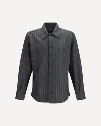 Dolce & Gabbana Pinstripe wool Shirt Male 39