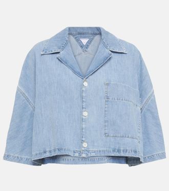 Bottega Veneta Cropped cotton denim shirt