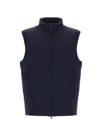 Fay Navy Blue Wind Utility Vest