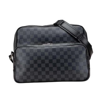 Louis Vuitton unisex, Pre-owned, Zwart, Maat: ONE Size Tweed