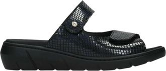 Wolky Cyprus Sandal - Dames - Schoenen - Blauw - Maat: 41 EU Wol