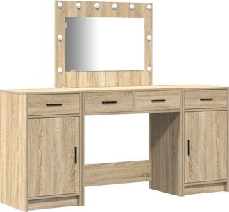 vidaXL Vidaxl - Dressing Table 3 pcs Brown 40 x 41 x 75 cm Engineered wood
