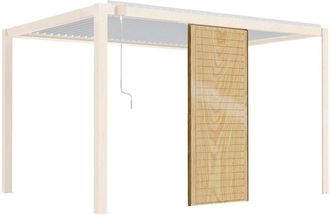 Oviala Mampara de madera para p&eacute;rgola bioclim&aacute;tica CORATO y SAPRI