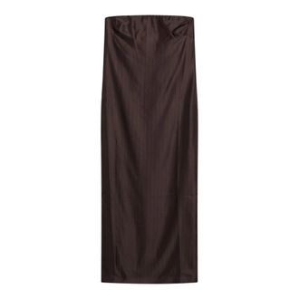 Loulou Studio Maxi Skirts, female, Brown, Size: S Giulia Bustier Midi Dress