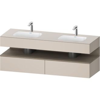 Duravit Qatego Lavabo Encastrado Con Base De Lavabo Consola, - Duravit