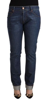 Acht Cotton Slim Fit Folded Hem Womens Jeans