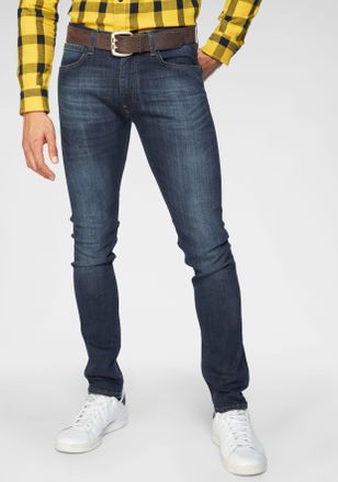 Lee Tapered-fit-Jeans LEE LUKE, Herren, Gr. 30, L&auml;nge 34, blau (true authentic), Denim/Jeans, Obermaterial: 93% Baumwolle, 5% Polyester, 2% Elasthan, gera