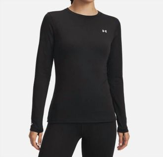 Under Armour Womens Base 2.0 Crew Top In Black