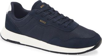BOSS Titanium Sneaker in Dark Blue at Nordstrom Rack, Size 13Us / 12Uk