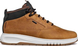 Geox Brown Aerantis Contemporary Accent Leather Boots