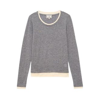Ines De La Fressange Sky Top - Dames - Ronde hals truien - Grijs - L - Wol - Truien & Vesten