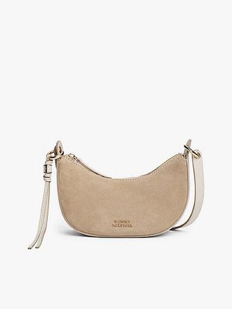Tommy Hilfiger Leather Crescent Crossbody Bag