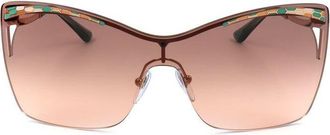Bulgari Ladies Rose Gold Tone Cat Eye Sunglasses 0BV6138-20148G-1