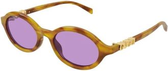 Gucci Round Frame Zonnebrillen - Dames - Zonnebrillen - Bruin - 51 MM - Accessoires