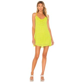 Show me your Mumu Suzanna Slip Dress Green Sequins Party JDM2790