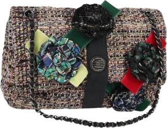 Chanel Pre-owned Vintage Schoudertas - Dames - Vintage Schoudertas - Veelkleurig - ONE Size - Katoen - Vintage