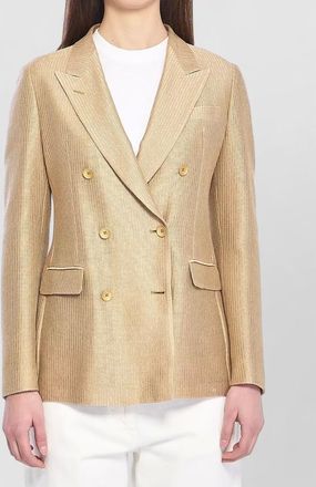 Tagliatore slim fit double breasted cotton jacket