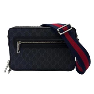 Gucci Pre-owned Vintage Schoudertas - Heren - Vintage Schoudertas - Blauw - ONE Size - Leer - Vintage