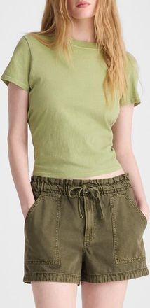 Madewell Pull-On Airy Denim Utility Shorts in Faded Ivy at Nordstrom, Size Xx-Small