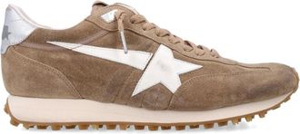 Golden Goose Brown Color Block Running Sneakers