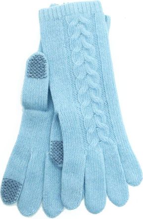 Portolano Cashmere Tech Gloves in Baby Blue at Nordstrom Rack