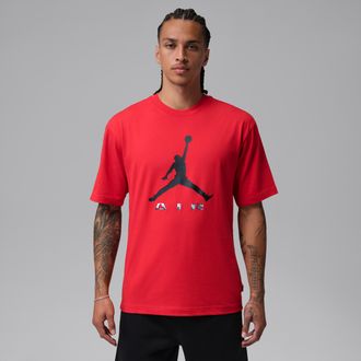 Nike Jordan Mens Jordan Brooklyn T-Shirt in Red | IM9982-657