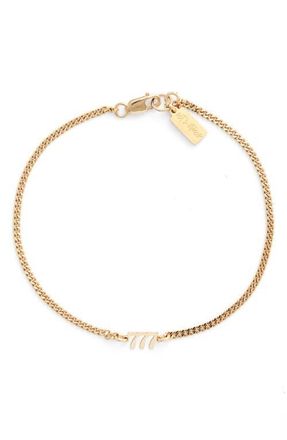Set & Stones Angel Numbers Bracelet in Gold/777 at Nordstrom