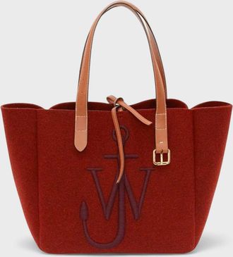 J.W.Anderson Womens J.W. Anderson Belt Tote Bag Bordeaux Navy - Brown