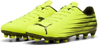 Puma Fussballschuh PUMA ATTACANTO II FG/AG, Herren, Gr. 42,5, gelb alert, puma schwarz, Synthetik, bedruckt, Schuhe Fussballschuh, f&uuml;r Rasenpl&auml;tze, mit wei