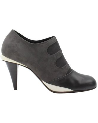 Fendi Fendi Womens Suede Gartered Ankle Boot (Authentic Pre-Loved)