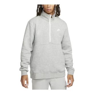 Nike Sportswear Club Brushed-Back 1/2-Zip Sweatshirt Grey DD4732-066
